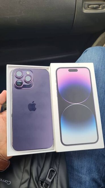 сетевой шнур: IPhone 14 Pro Max, Колдонулган, 256 ГБ, Коргоочу айнек, Каптама, Куту, 85 %