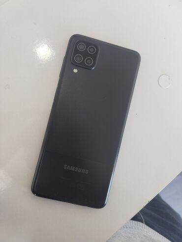бутыль стекло: Samsung Galaxy A12, 32 ГБ, цвет - Черный, Кнопочный, Отпечаток пальца, Две SIM карты