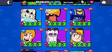 random şeylər: Brawl Stars hesabı (Supercell) - Kupa: 1060+ - Brawler sayı: 42/100 - — 6