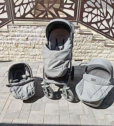 bebe_roza free: Kolica za bebe 3 u 1 – Roan Set uključuje: - Ram kolica sa velikim — 1