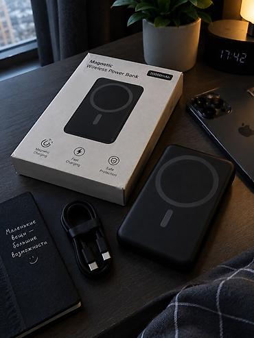 повербанк на айфон: Магнитный беспроводной power bank 20000 mAh - Емкость: 20000 мА·ч — — 2