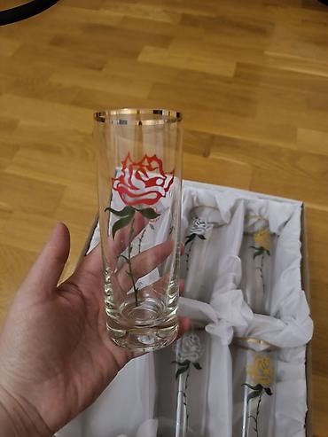Стаканы: Стаканы, цвет - Золотой, Стекло, Набор из 6 шт., Чехия — 2