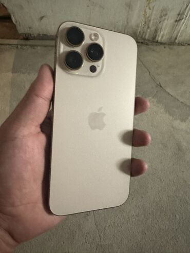 купить бу айфон 16 про макс: IPhone 16 Pro Max, 256 ГБ, Алтын, Каптама