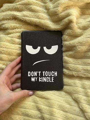 Стол компьютерлери жана комплектөөчүлөр: Электронная книга Kindleи чехол с принтом “DON’T TOUCH MY KINDLE” — 1