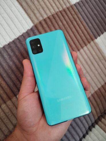 samsun a11: Samsung Galaxy A51, 64 GB, rəng - Göy, Sensor, Barmaq izi, İki sim kartlı