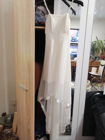 sexy bela haljina: S (EU 36), bоја - Bela, Večernji, maturski, Na bretele