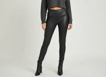 legginsy z połyskiem: Calzedonia, Leggings Eco-leather for women, size S