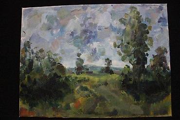stilsko: SLIKA PEJZAŽ, IMPRESIONIZAM, ULJE NA PLATNU, 40 X 30 | Slika sa — 1