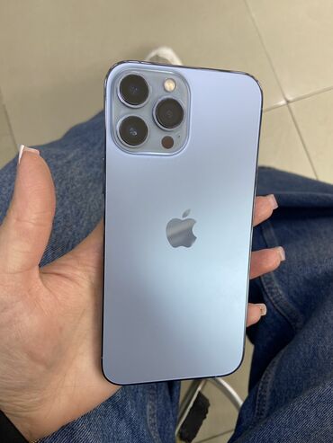 ıphone 13 pro max ikinci el fiyat: IPhone 13 Pro Max, 128 GB, Sierra Blue, Simsiz şarj, Face ID, Sənədlərlə