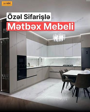 metbex mebeli 2018: Özəl sifarişlə mətbəx mebeli – La Mini (Laconic & Minimalism) - — 1