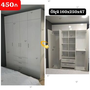 мебель из паллет бишкек: 4 qapili dolab Reng secimi var Catdirilma qurasdirilma şeher daxili
