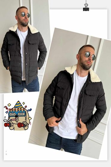 Winter jackets: Winter jacket 2XL (EU 56), 3XL (EU 58), L (EU 52), color - Black