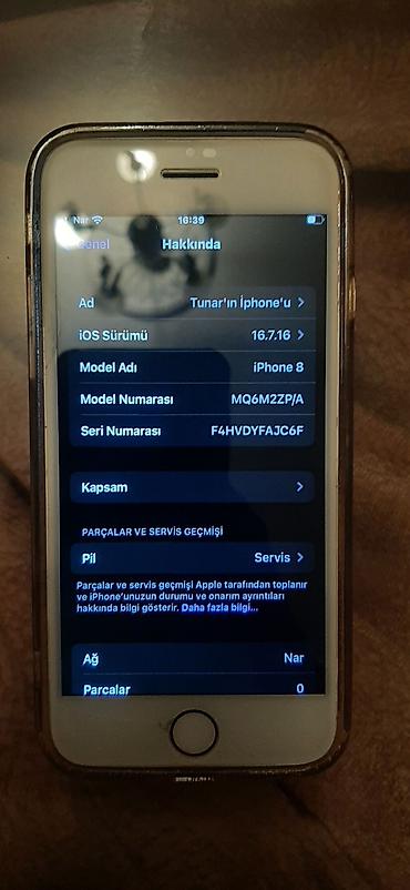ayfon 2: IPhone 8, 64 GB, Matte Gold, Barmaq izi, Simsiz şarj — 3