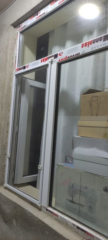 plastik pəncərə: İşlənmiş İki qat şüşə paketi Plastik pəncərə, Еni: 1 sm, Uzunluğu: 1 sm, Ödənişli quraşdırma