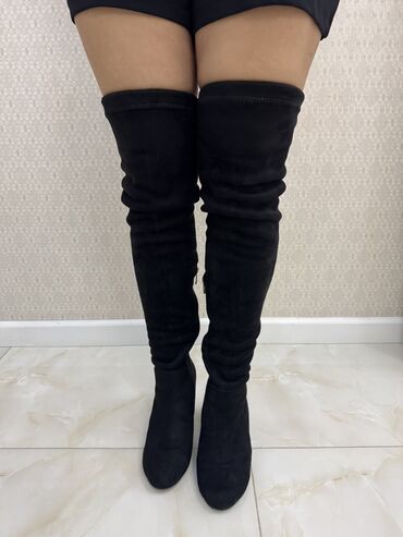 винтажные мужские ботинки: Размер: 36, цвет - Черный, Б/у