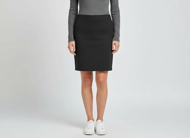 rozkloszowane spódnice czerwone: H&M Basic, Спідниця жіноча, розмір L