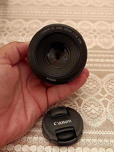 noutbuk ucun cantalar: Canon EF 50mm f/1.8 STM obyektiv - Bayonet: Canon EF (tam kadr və — 5
