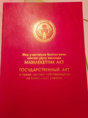 ала тоо жер: 250 соток, Айыл чарба үчүн, Кызыл китеп, Сатып алуу-сатуу келишими