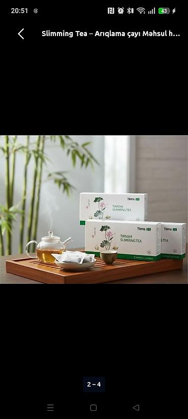 çaylar: Tiens Tianshi Slimming Tea – bitki tərkibli arıqlama çayı Arıqlama; — 4