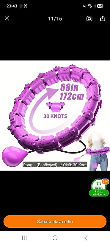 baliq tutan: Ağıllı Fitness Hoop – tənzimlənən modullu hula halqa - Rəng — 1