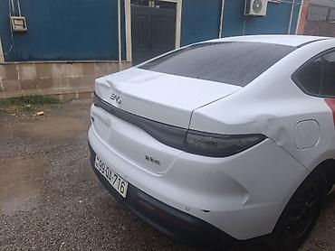 kreditle byd: BYD Qin Plus (sedan) – Yango brendli taksi üçün bükülü vinil reklam — 4