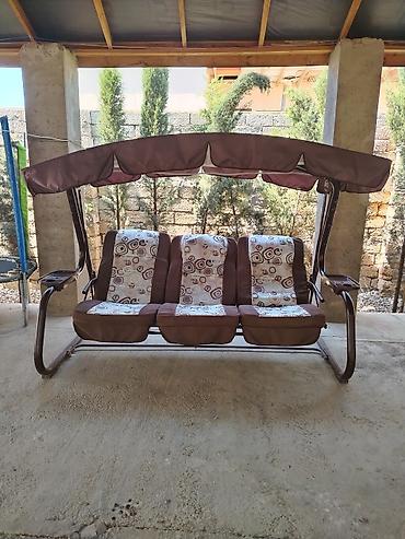 islemis mebeler: İşlənmiş, Divan-yelləncək, Zontikli, Metal — 2