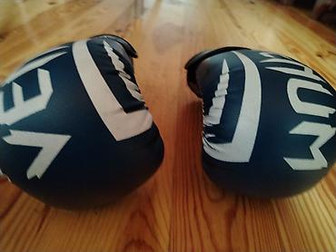 ful face kask: Venum boks əlcəkləri - Brend: Venum - Rəng: tünd mavi – ağ detallar - — 1