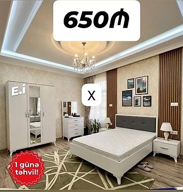 Yataq otağı dəsti Qiymət: 650₼ Təhvil: 1 günə Tərkibi: - Çarpayı lalafo.az -da Yataq otağı dəsti Qiymət: 650₼ Təhvil: 1 günə Tərkibi: - Çarpayı
