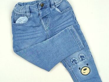 legginsy endorfina: Spodnie jeansowe, So cute, 12-18 miesięcy, stan - Bardzo dobry