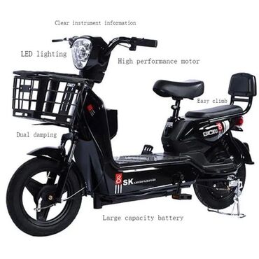 электро сукутер: Новый электро скутер Аккумулятор 48v12ah Скорость 55км/час Мотор 350w