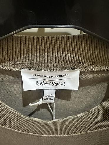 atelier: &Other Stories (Stockholm Atelier) uniseks T‑shirt - Rəng: torpaq — 2