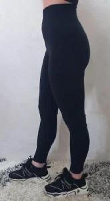 Helanke, biciklistički šortsevi: Ženske sportske helanke – crne, visok struk - Model: duge helanke sa — 14