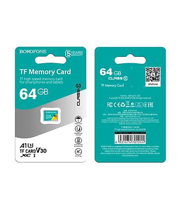 скоро: Карта памяти Borofone MicroSDXC 64 ГБ - Тип: microSDXC (TF), класс — 2