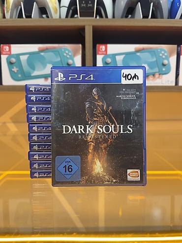 Video oyunlar və konsollar: Dark Souls Remastered-PS4 diski Oyun diski tam işlək vəziyyətdədir — 1