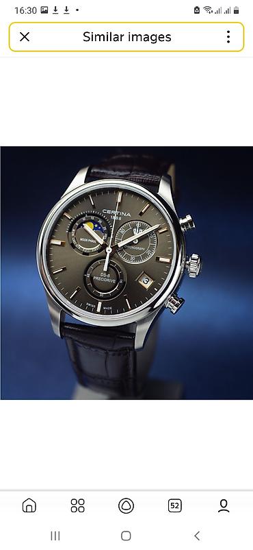 barter saatla: Certina DS-8 Precidrive Moon Phase xronoqraf qol saatı - İSVEÇRƏ — 2