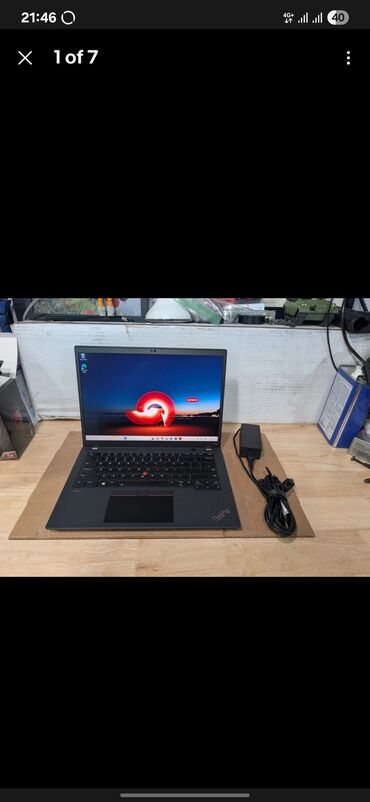 планшет арзан: Ноутбук, Lenovo, 32 ГБ ОЗУ, Intel Core i7, 14 ", Б/у, Для работы, учебы, память SSD
