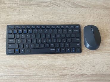 гравировка клавиатуры: Клавиатура мак RAPOO 9050M Bluetooth клавиатура + мышка. Состояние