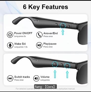 Audio: Yeni Simsiz (Bluetooth) Qulaqcıqlar, rəng - Qara — 9
