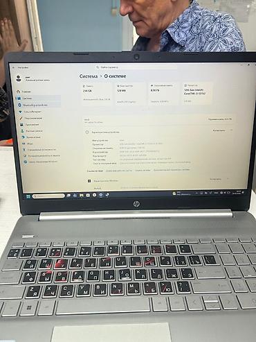 Ноутбуки HP: HP ноутбук 15" (серия 15), серебристый Год гарантия - Экран: 15.6" — 7