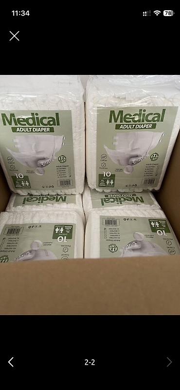 Medical Adult Diaper – böyüklər üçün bez - Paketdə 10 ədəd Pampers