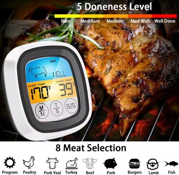 Termometrlər: Kolbasa/ət məhsulları üçün iynəli rəqəmsal (elektron) toxunmalı — 9