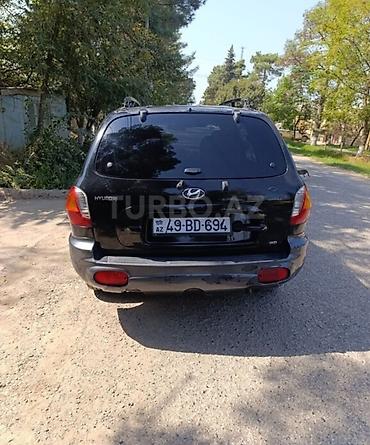 авто азербайджане: Hyundai Santa Fe, qara rəng, 4WD krossover/SUV. Texniki — 3