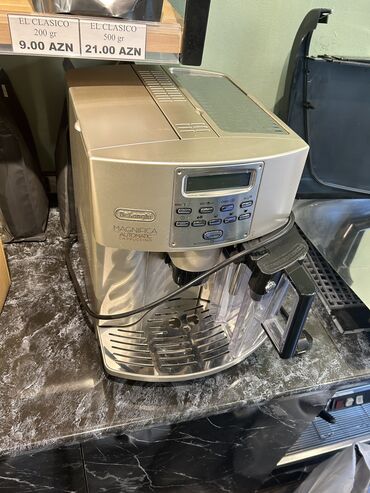 samovar qiymetleri: Qəhvə maşını Delonghi, Avtomat, Süd qabı ilə, İşlənmiş