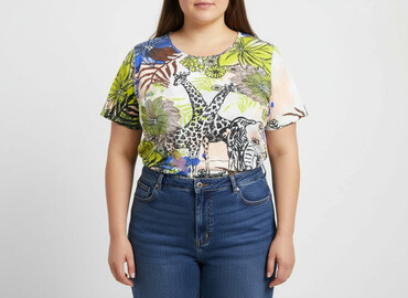 bluzka body plus size: Ulla Popken, Bluzka damska, rozmiar 5XL