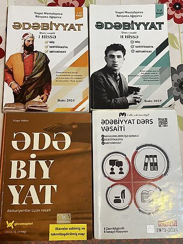 dərs kitabları: Ədəbiyyat dərs vəsaitləri
Hər biri 10 azn — 1