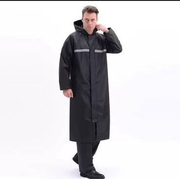 женская куртка парка: Дождевик, цвет - Черный, 4XL (EU 48)