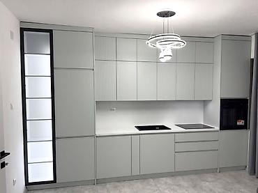 silver kitchen: Кухонный набор на заказ, ЛДСП, 7–14 дней, Бесплатная доставка, Дизайн, проект, Установка, сборка — 9