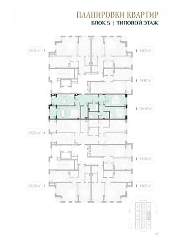 Продажа квартир: 3 комнаты, 127 м², Элитка, 10 этаж — 3