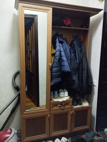 Б/у, 1 дверь, Распашной, Прямой шкаф, Азербайджан