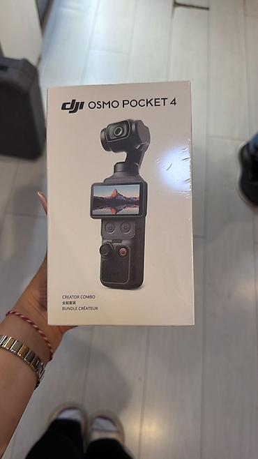 dji mikrofon: DJI Osmo Pocket 4 – Creator Combo Cib ölçülü, 3 oxlu stabilizatora — 1